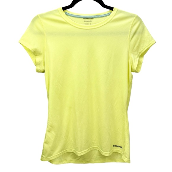 Patagonia Tops - Patagonia Common Threads Women’s Performance Yellow T-Shirt